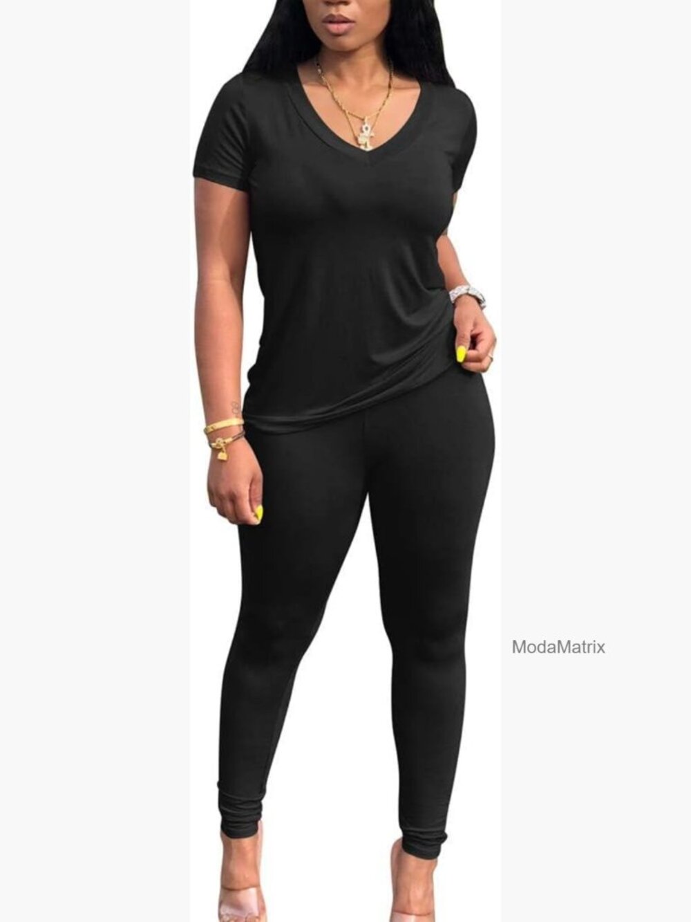2 Piece Lounge Set Women Summer Jogger Workout Outfits Shorts Top Long Pants